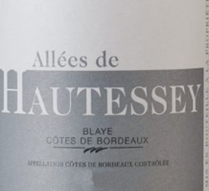 Les Allées de Hautessey Blaye Côtes de Bordeaux